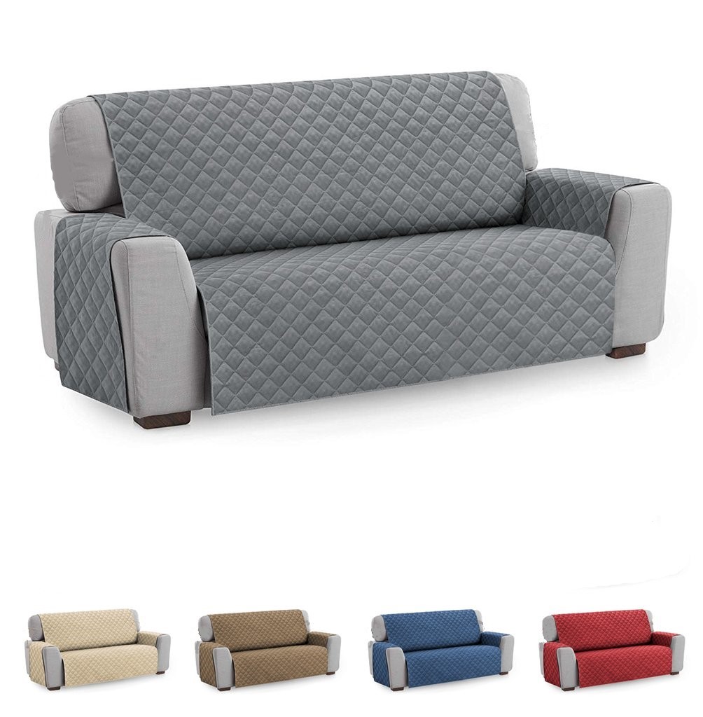 Copridivano trapuntato double face universale copri poltrona relax 1 2 3 4 posti